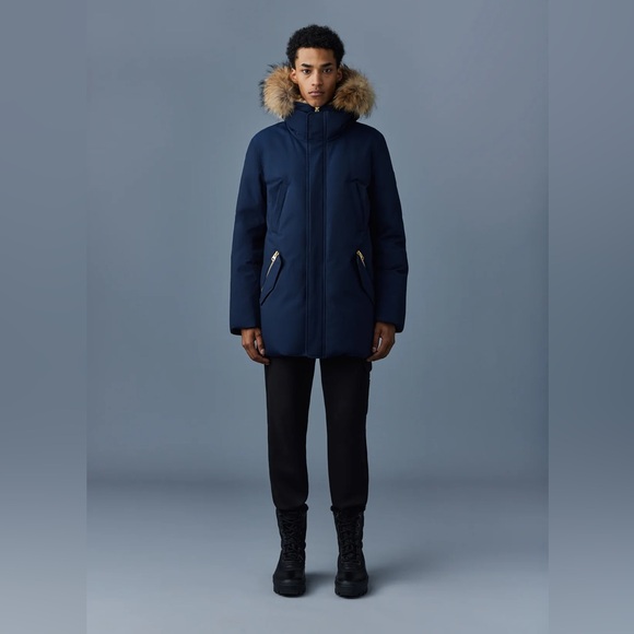 Mackage EDWARD 2-in-1 down parka for men. Size 44. Colour Navy. - Picture 1 of 4